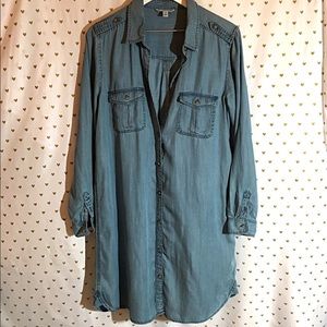 American Eagle Denim Shirt Dress. Large/Tall